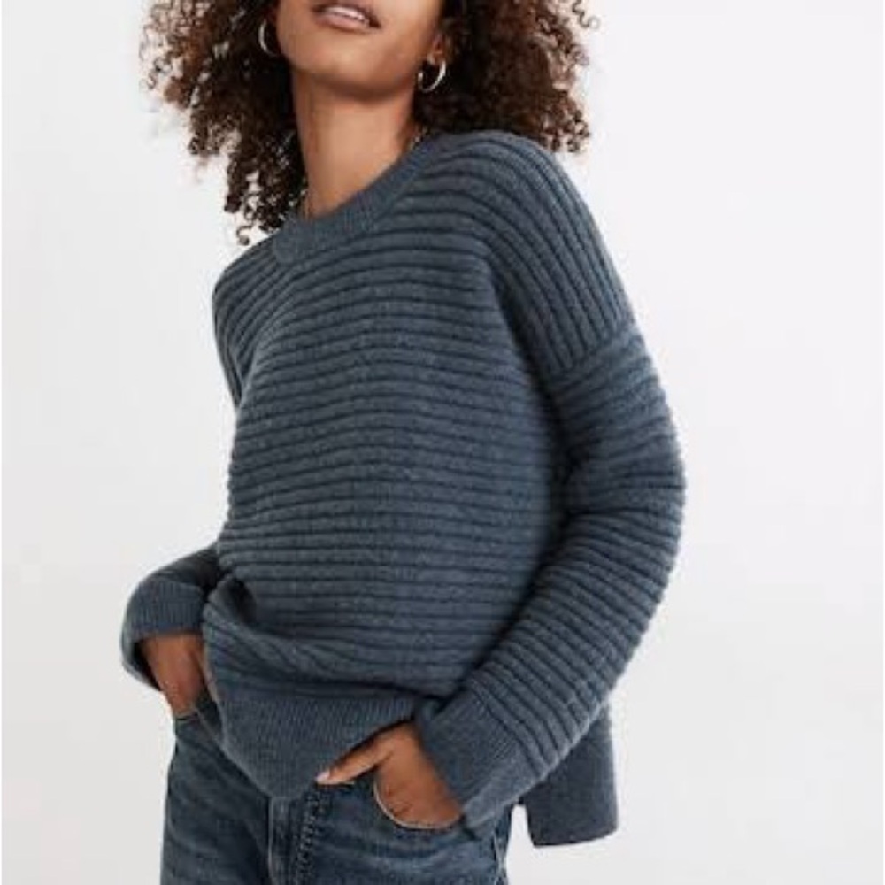 Madewell Donegal Elsmere Pullover Speckled Crewneck Size Small Wool Blend